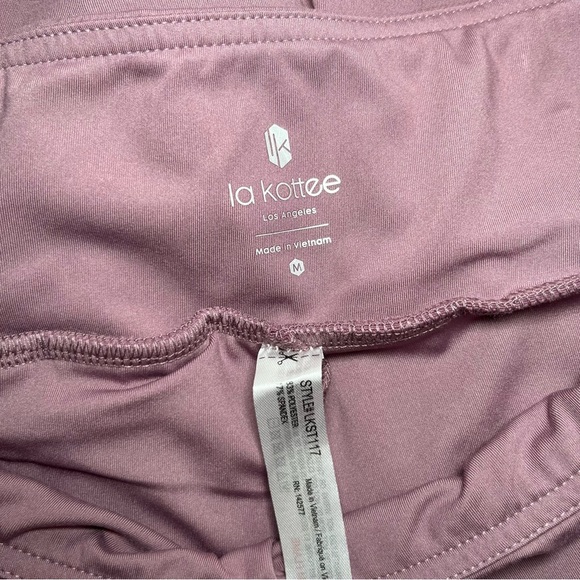 Purple matching crop top & pleated athletic tennis golf skirt workout set sz M - Picture 10 of 12